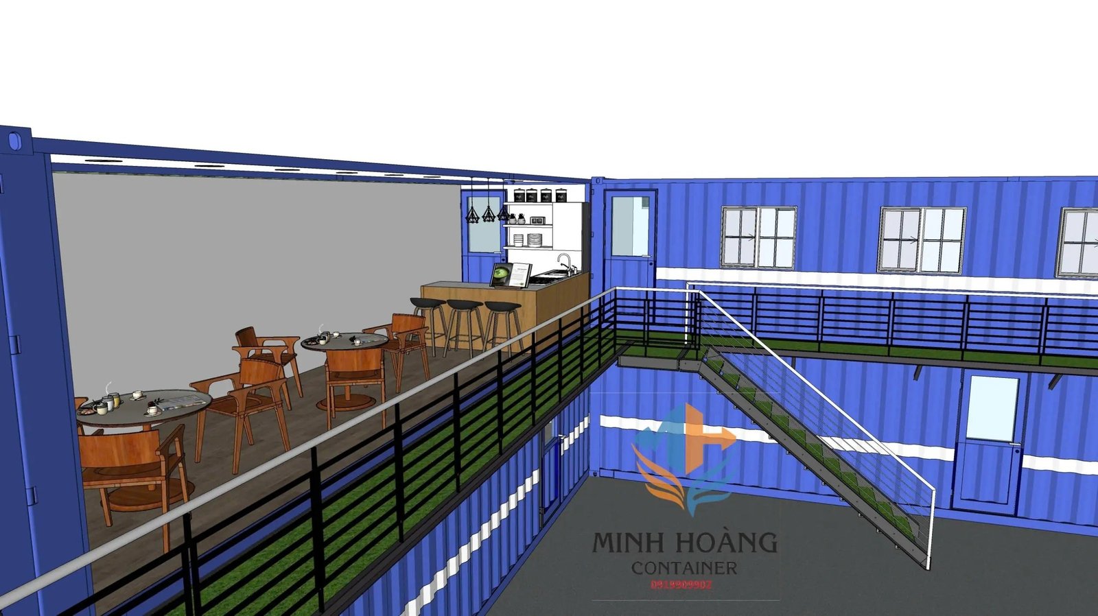 Thiết Kế Tổ Hợp Container Văn Phòng & Nhà Ở Phức Hợp: Hiện Đại – Tối Ưu – Linh Hoạt